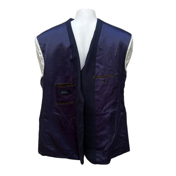Ralph Lauren Blazer Jacket Wool 50R Blue Glen Plaid Single Breasted 2 Button - Picture 4 of 13